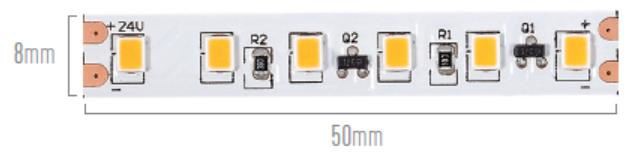 Striscia LED larga 8 mm