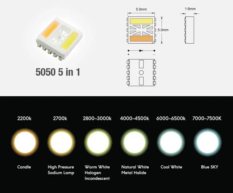 color changing led strip