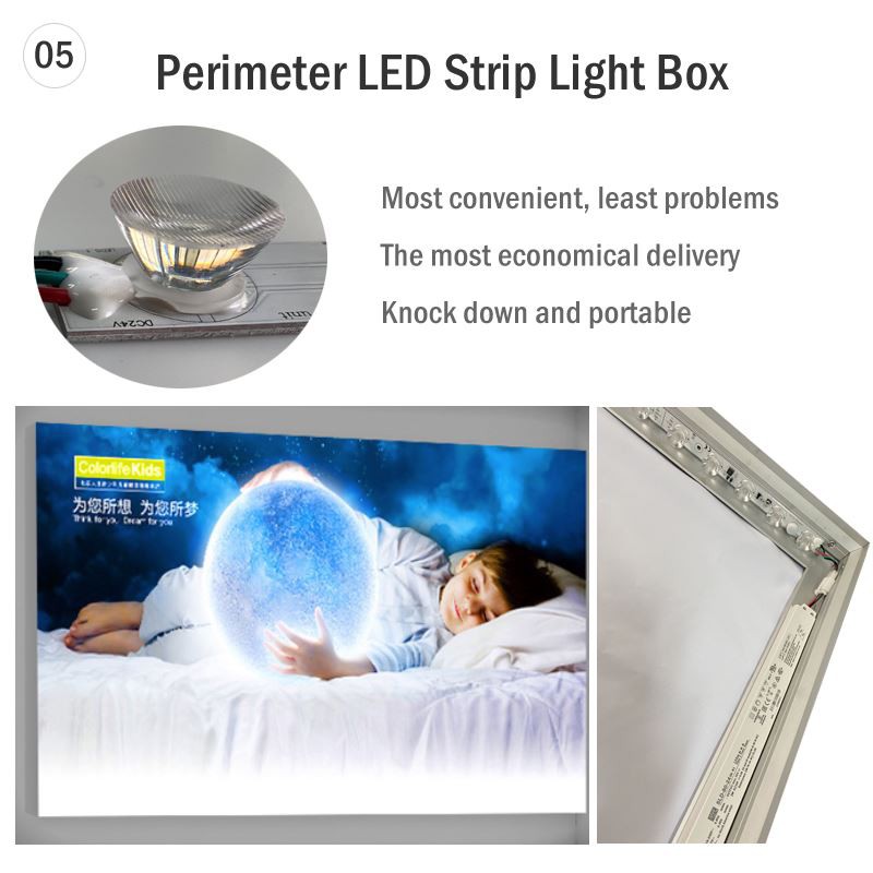 cassonetto luminoso senza cornice